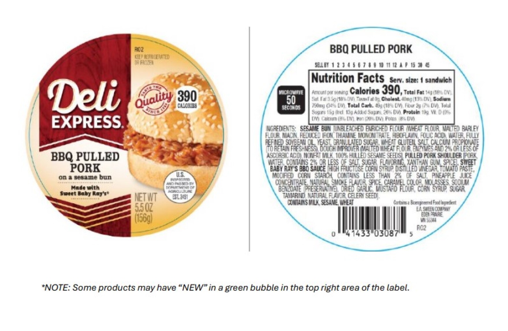 Nationwide recall for pulled pork sandwich contaminated by plastic