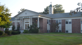Daniel Webster Hall at Daniel Webster College. The campus was sold in 2017, and the land has remained largely unused since.