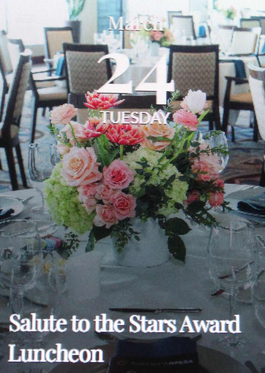Sarasota Opera House Graphic for its Tuesday awards luncheon.
