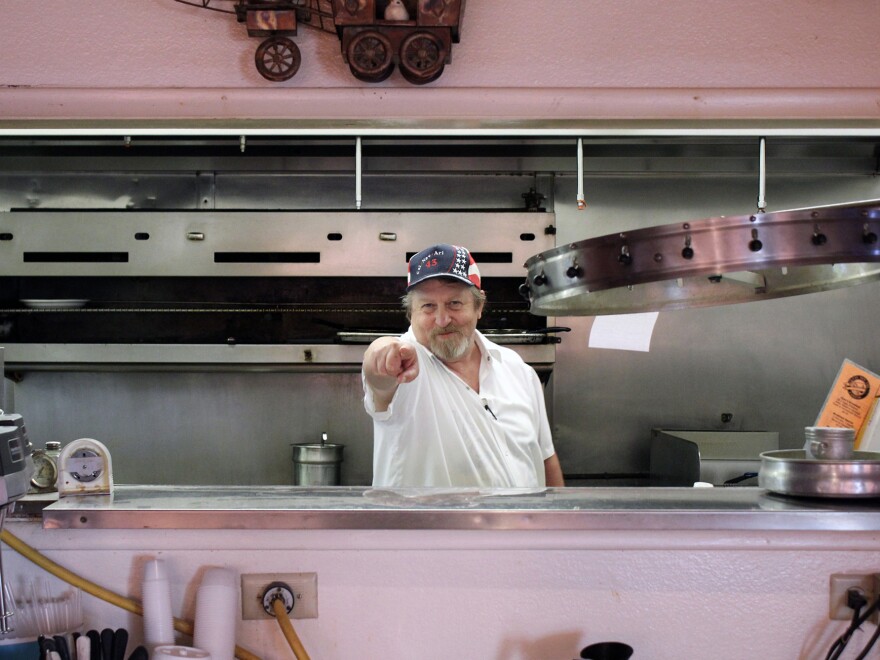 Chef Bob Shawn says the town's diner is a resting spot for weary travelers. He claims Stephen King ate here once. "He had bacon and eggs," Shawn says. "I just sat there and shot the breeze with him."