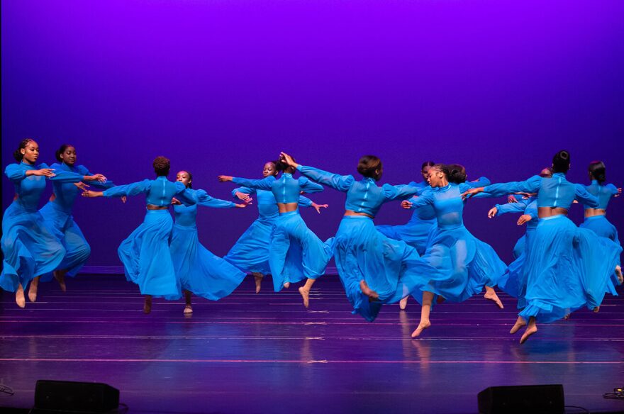 Dancers from the Tia Russell Dance Studio