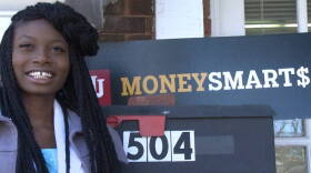 IU student Sarah Fortune received budgeting tips and information on scholarships. She hopes to graduate without debt.