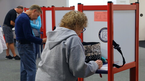 Voters cast their ballots early at The Jeffersonian on Nov. 3, 2022.