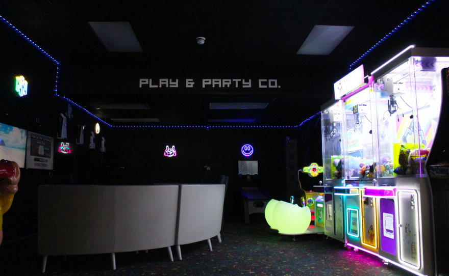 Kids can immerse themselves with arcade games or try their hand at winning something from the claw machines.