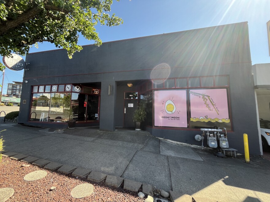 Moshi Ramen Bar closed in May. Staff were sad to see the place, which they say had become much more than just a job, go away. (Credit: Lauren Gallup // NWPB)