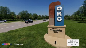 A model showing the proposed design for the gateway signs coming as part of the MAPS 4 Improvement Program