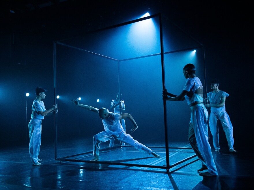 Alvin Ailey dancers performing Jamar Roberts' dance "Holding Space."