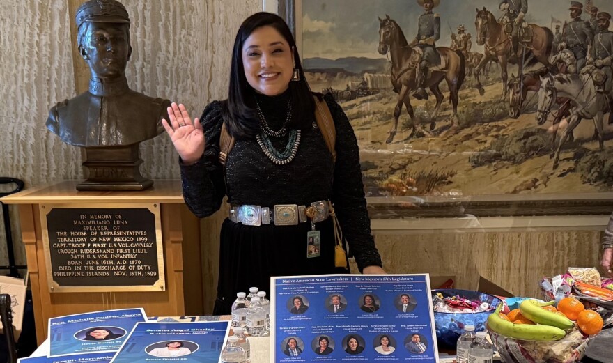 Rep. Michelle Paulene Abeyta, sponsor of House Bill 5, at the Roundhouse, Feb. 7, 2025.