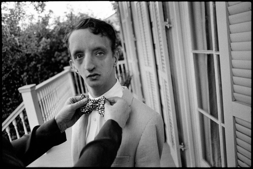 Thomas getting his bow tie fixed. New Orleans, 2015.