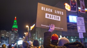Demonstrators march on Ontario St. on Dec. 29, 2015 in Cleveland, Ohio. (Angelo Merendino/Getty Images)