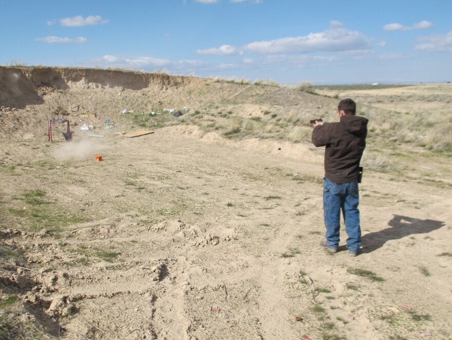 Cody Bourgeois traded his rifle for a new pistol through a Facebook group that deals in firearms.
