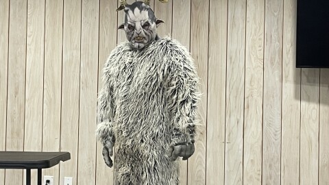 The Goatman at the New Albany Central Library
