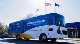 University of Kansas Cancer Center’s retrofitted bus, dubbed “HOPE on Wheels,” will offer free screening events, including for skin, prostate, and breast cancer, throughout Kansas and Western Missouri, with an emphasis on serving rural communities.