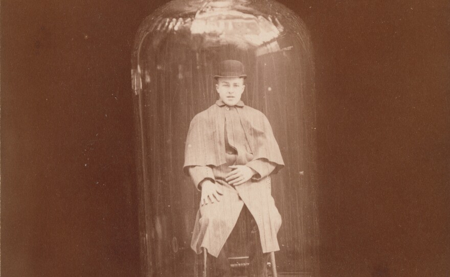 <em>Man in bottle</em>, c. 1888 (J.C. Higgins and Son)