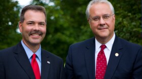 David Williams (right) with running-mate Richie Farmer (left)
