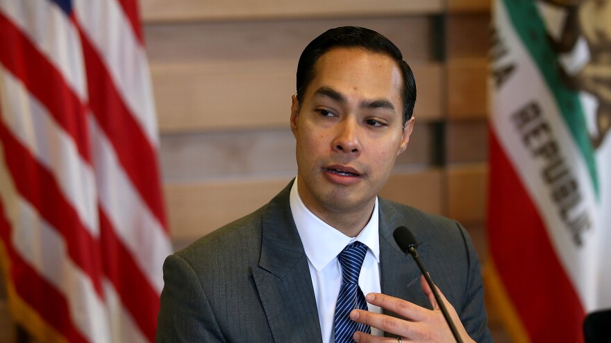 Housing and Urban Development Secretary Julian Castro speaks during a roundtable discussion in April.