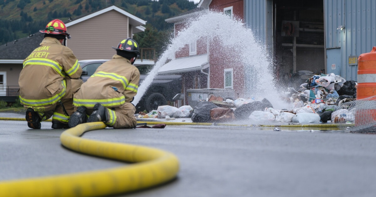 KFD responds to garbage fire on Mill Bay Road