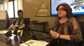 RCSD Chief of Schools Idonia Owens (L) and Betsy Hoffer, Associate Director of Attendance