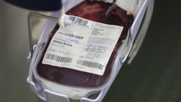 File photo of blood collection