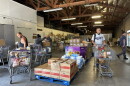 Locals “shopping” at Catholic Charities’ downtown location on Wednesday, Sept. 23.