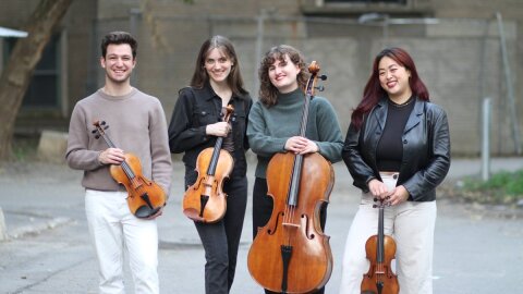 From left to right: Jérôme Chiasson, Celia Morin, Maya Enstad, Jeanel Liang