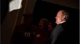  Ken Paxton at his primary election results watch party in McKinney on March 1, 2022. 
