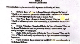 Exhibit B from The Offer to Purchase, signed by then Mayors Meehan Fee, and Marti Pro