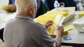 Workers sort mail-in ballots Nov. 7, 2023, at Northampton County Courthouse in Easton, Northampton County, Pennsylvania.