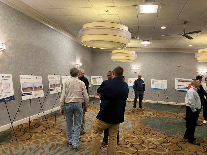Many people attended a three-hour open house on the Centennial Bridge corridor project, Wednesday, Oct. 21, 2026 at the Rock Island Holiday Inn.