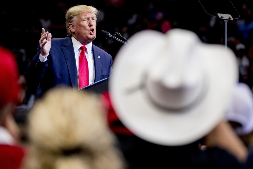 President Trump's last public appearance in Dallas came in October 2019, when thousands of Texans lined up for a campaign rally at the American Airlines Center.