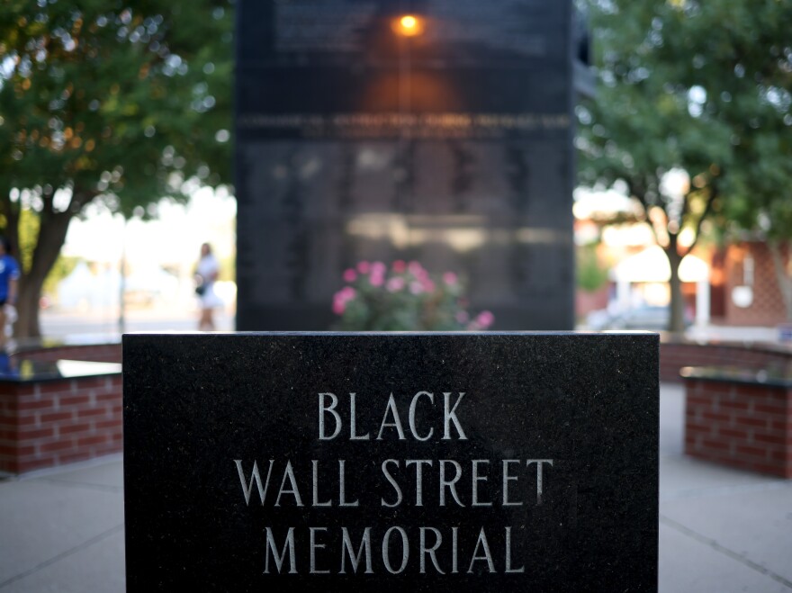 The Black Wall Street Memorial last year in Tulsa, Okla.