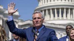 Republican Rep. Kevin McCarthy of California announced on Wednesday, Dec. 6, 2023, that he is resigning from his congressional seat and will leave by the end of the year. (J. Scott Applewhite/AP)