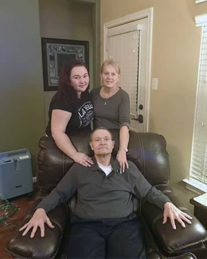 This photo provided by Eric Sanders shows Texas shooting victim Cynthia Tisdale, top right, with her husband Recicie Tisdale, center and niece Olinde, left. Cynthia Tisdale, a substitute teacher who relatives say had a "lust for life" is among the first confirmed victims of Friday's mass shooting at a Texas high school.