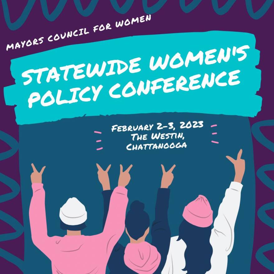 Statewide Women’s Policy Conference 2023 banner.