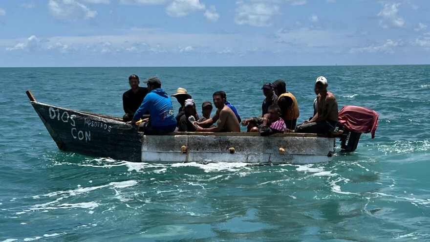 Same as it ever was. Cuban migrants arriving at the Florida Keys last year.