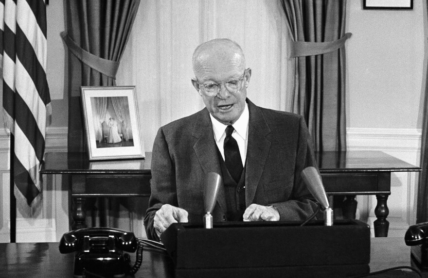 President Dwight Eisenhower reports to the nation on his goodwill journey through Latin America.