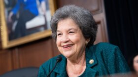 Rep. Lois Frankel, D-Fla., speaks before Secretary of State Marco Rubio's testimony before the House Appropriations Committee, Tuesday, June 2, 2026 in Washington.