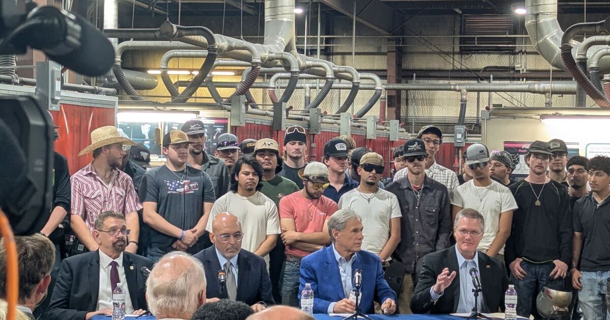 Gov. Abbott highlights South Plains College programs as new Texas Jobs Council works to address skilled labor shortage