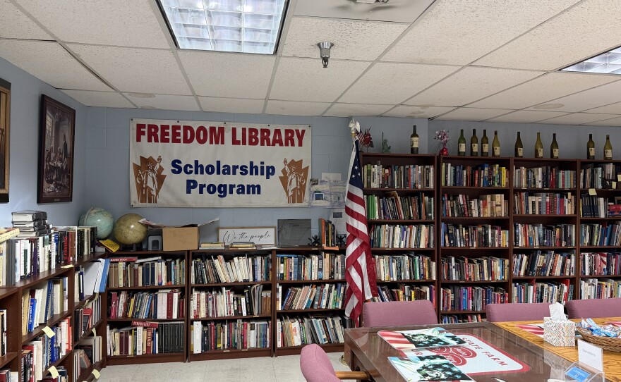Howard Blitz, founder and director of the Freedom Library, is pictured at the library on July 1, 2026.