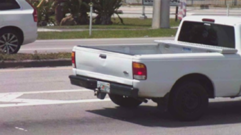 A truck suspected in a fatal hit-and-run in Clewiston Sunday is a 1999 Ford Ranger Pickup Truck bearing Florida License Tag 57G-DPV, white in color / with toolbox in back / damage to left front fog lamp assembly.