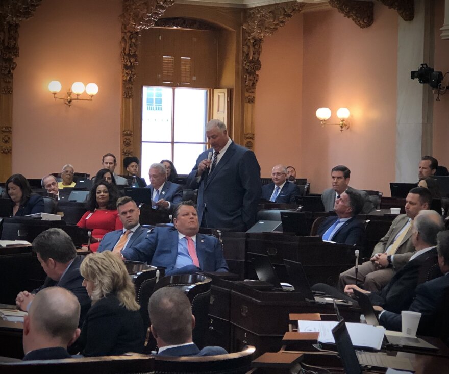 Rep. Larry Householder (R-Glenford) delivers floor speech to oppose the resolution that would expel him from office, June 16, 2021.