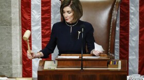 House Speaker Nancy Pelosi of Calif., strikes the gavel after announcing the passage of article II of impeachment against President Donald Trump, Wednesday, Dec. 18, 2019, on Capitol Hill in Washington. (Patrick Semansky/AP)