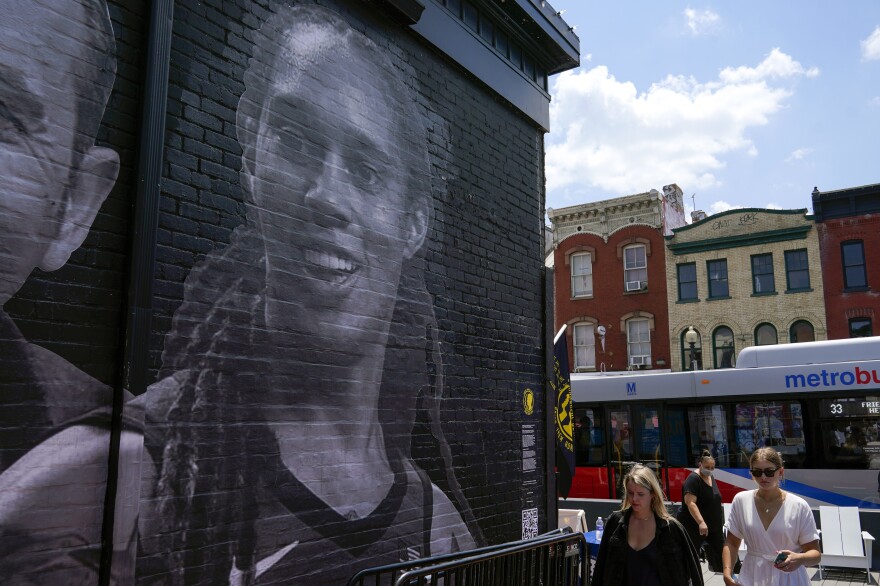 The Bring Our Families Home Campaign recently unveiled a mural in Washington, D.C., of Americans who are wrongfully detained. Among the faces on the mural is WNBA star Brittney Griner.