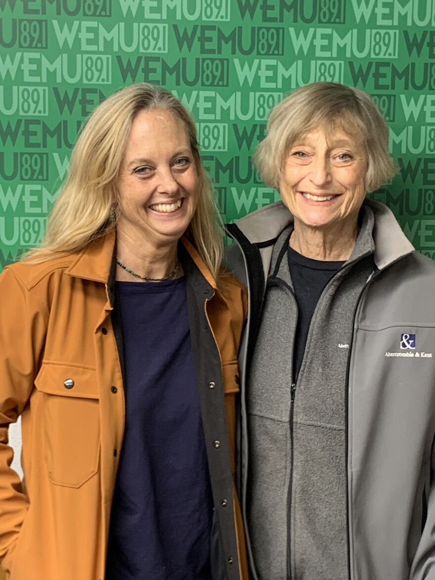 Michigan League of Conservation Voters executive director Lisa Wozniak (left) and former Ann Arbor state Senator Lana Pollack.