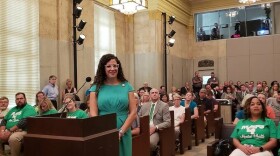 Oklahoma County Commissioner Carrie Blumert hosting a MAPS 4 mental health event. She resigned from her position Tuesday.