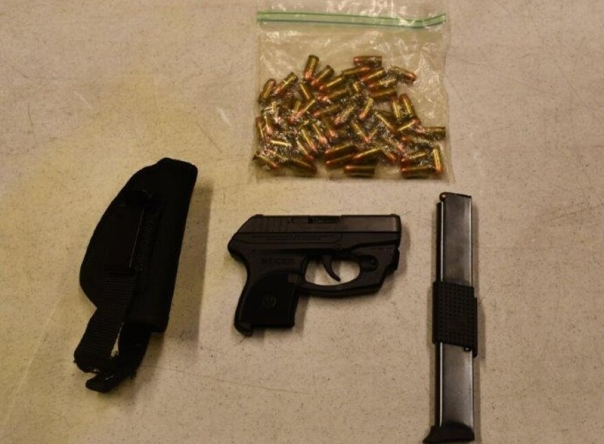 Evidence confiscated during Tuesday's arrest