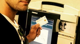 Justin Timberlake in a voting booth