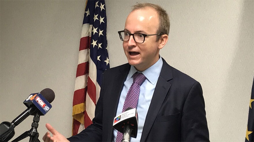 Democratic Secretary of State candidate Jim Harper says Republican incumbent Connie Lawson shouldn’t accept campaign donations from auto dealers.