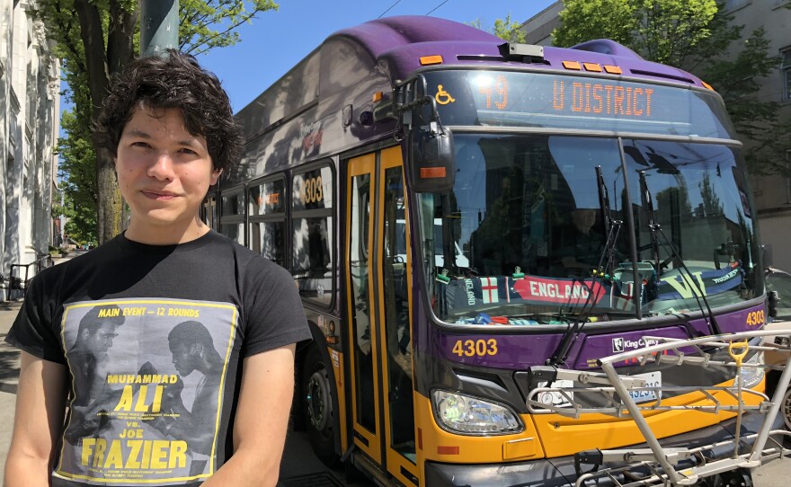 Filmmaker, photographer, and King County Metro Transit bus driver Nathan Vass.