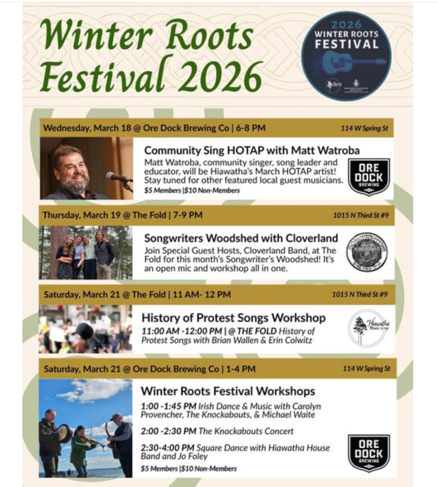 Winter Roots Festival 2026 event lineup poster